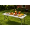 Stół cateringowy składany 240 cm biały – ogrodowy bankietowy, rozkładany, walizka | LazyHome